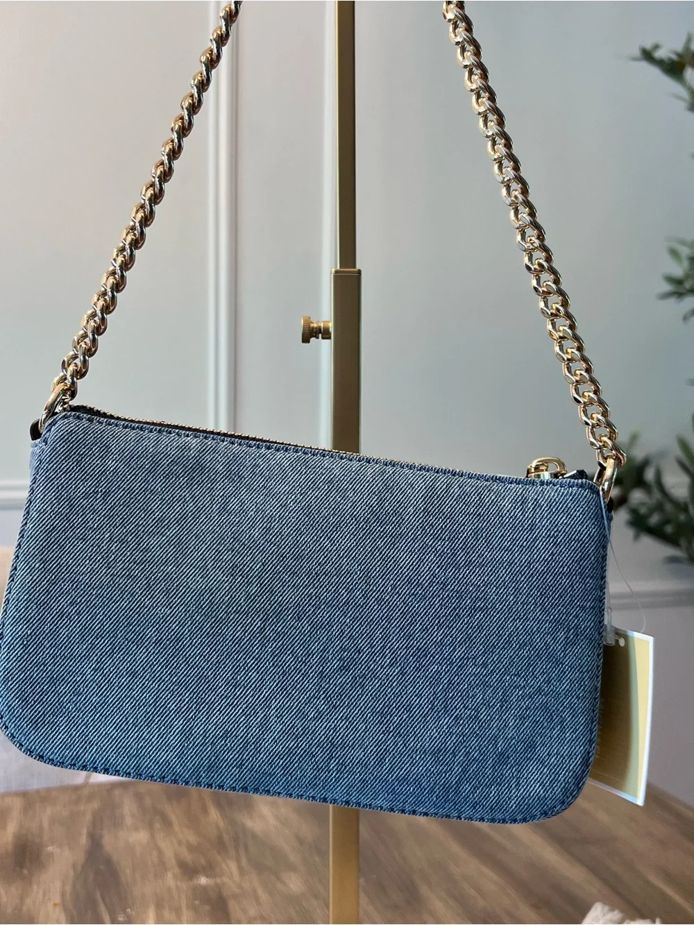 Michael Kors Denim JetSet Demi Pochette Shoulder/Handbag